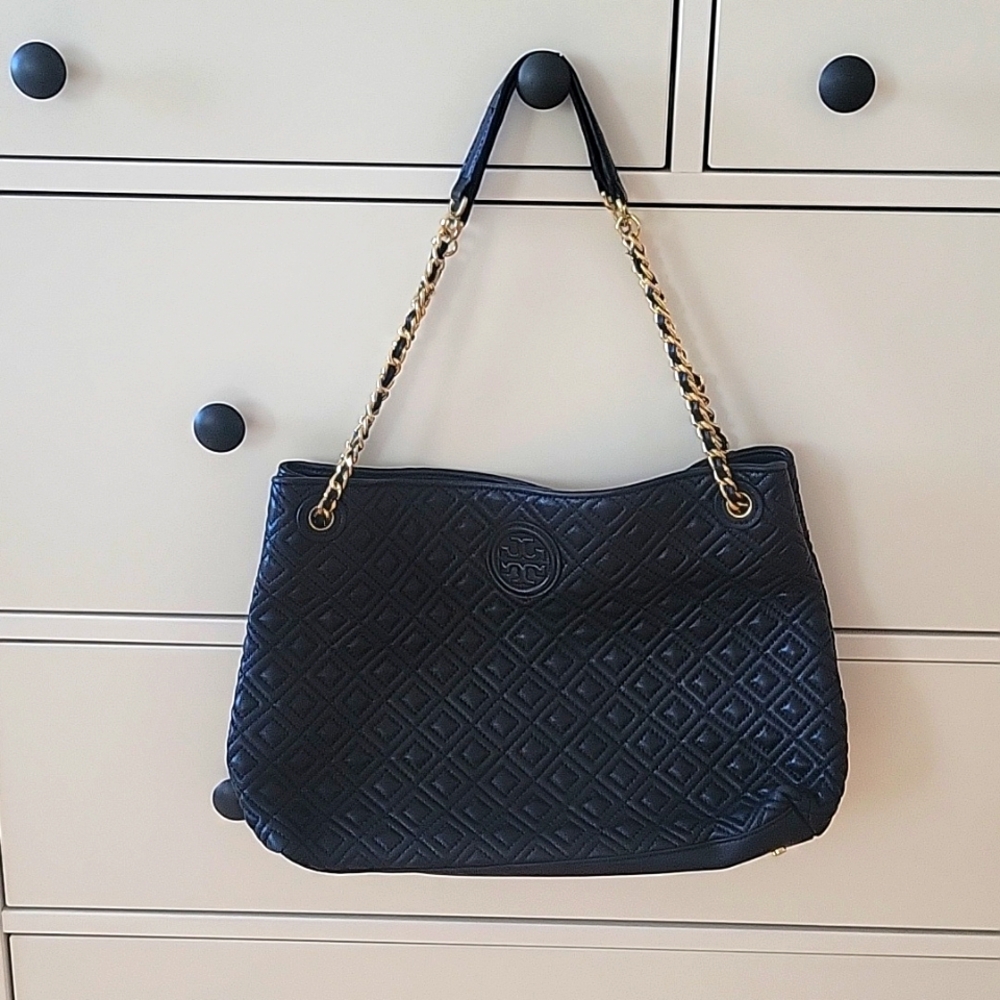 Tory Burch Marion leather quilt shoulder bag